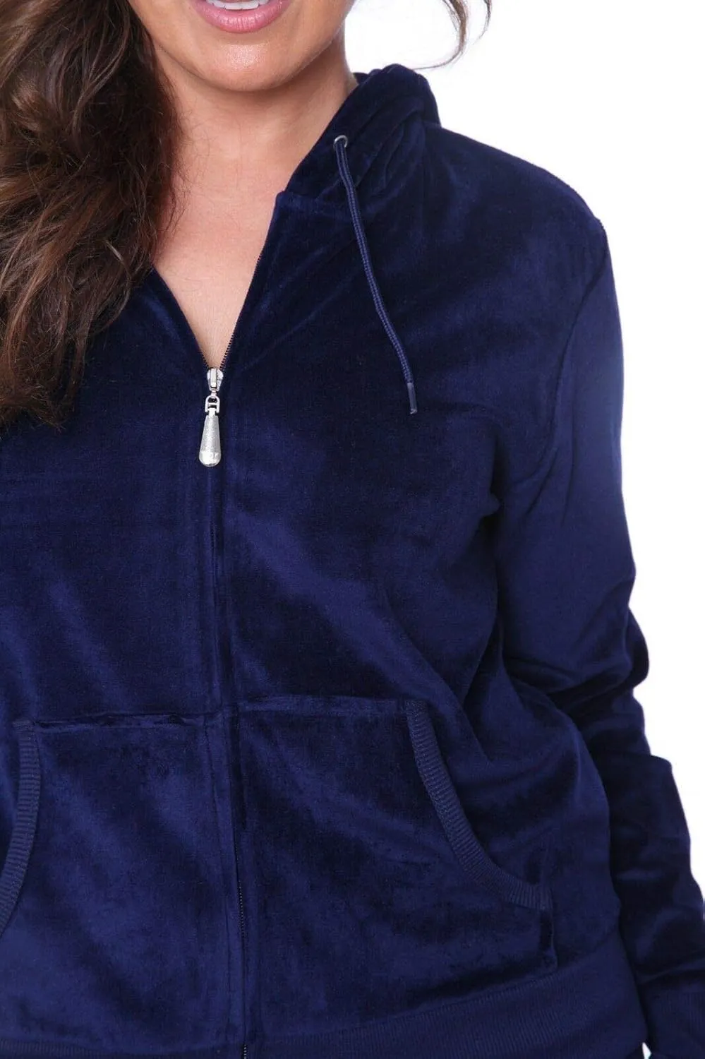 2 Piece Womens Plus Size Velour Set/Underwear TOP & Bottom Pajamas Set Jogging Set Hoodie Pants Tracksuit 1X-2X-3X