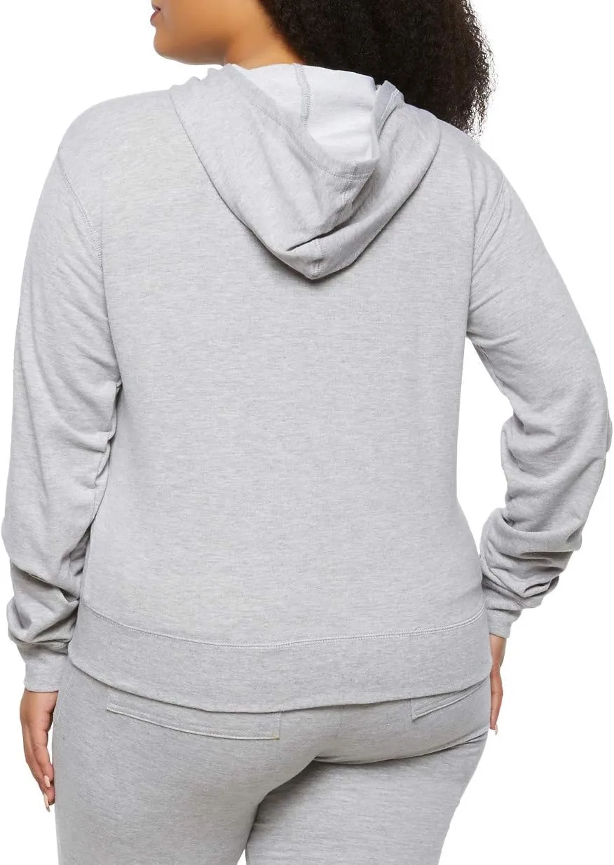 2 Piece Womens Plus Size Velour Set/Underwear TOP & Bottom Pajamas Set Jogging Set Hoodie Pants Tracksuit 1X-2X-3X