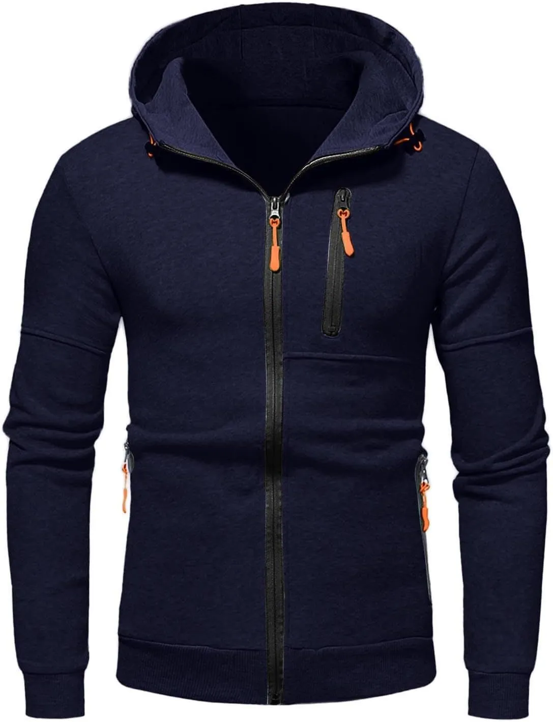 2023 Men's Tracksuit Set Winter 2 Piece Outfits Plus Size Full Zip Hoodie Jackets Sweatpants Sets Stylish Sport Sweatsuit