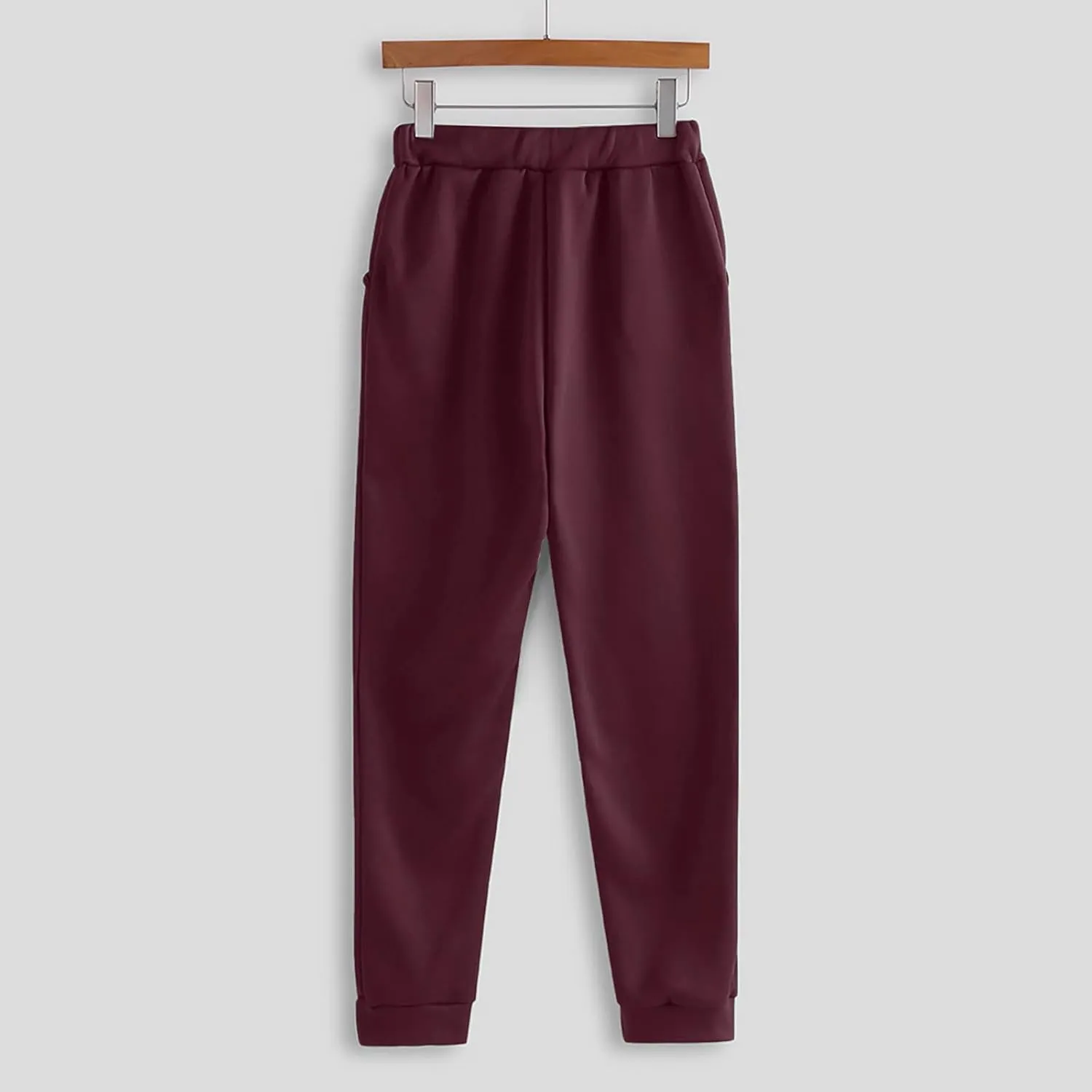 2024 2 Piece Sweatsuits for Women Solid Color Hoodie and Sweatpant Set Jogger Drawstring Tracksuit with Kangaroo Pockets