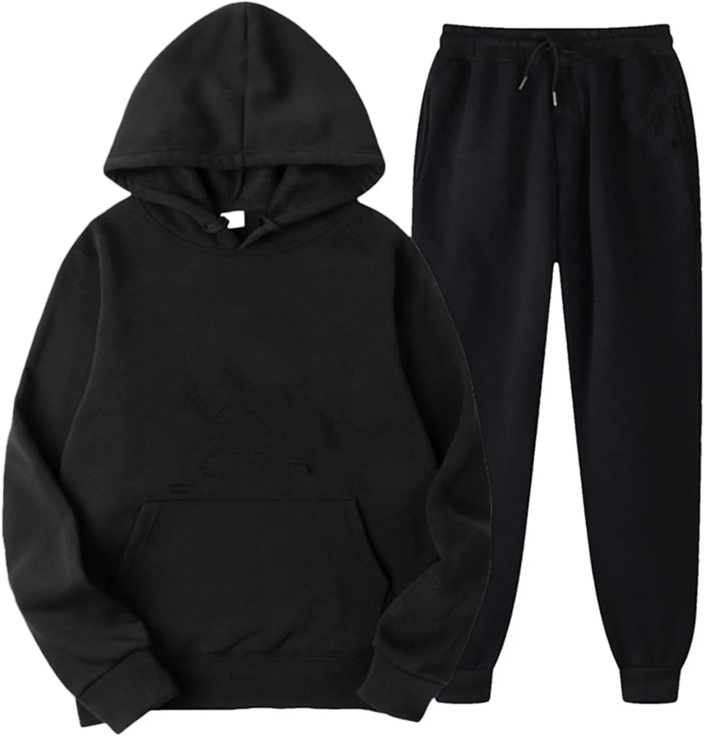2024 Men's Winter Tracksuits 2024,2 Piece Jogging Outfit Long Sleeve Hoodie and Sweatpant Set Stylish Sweatsuit Jogger Suit