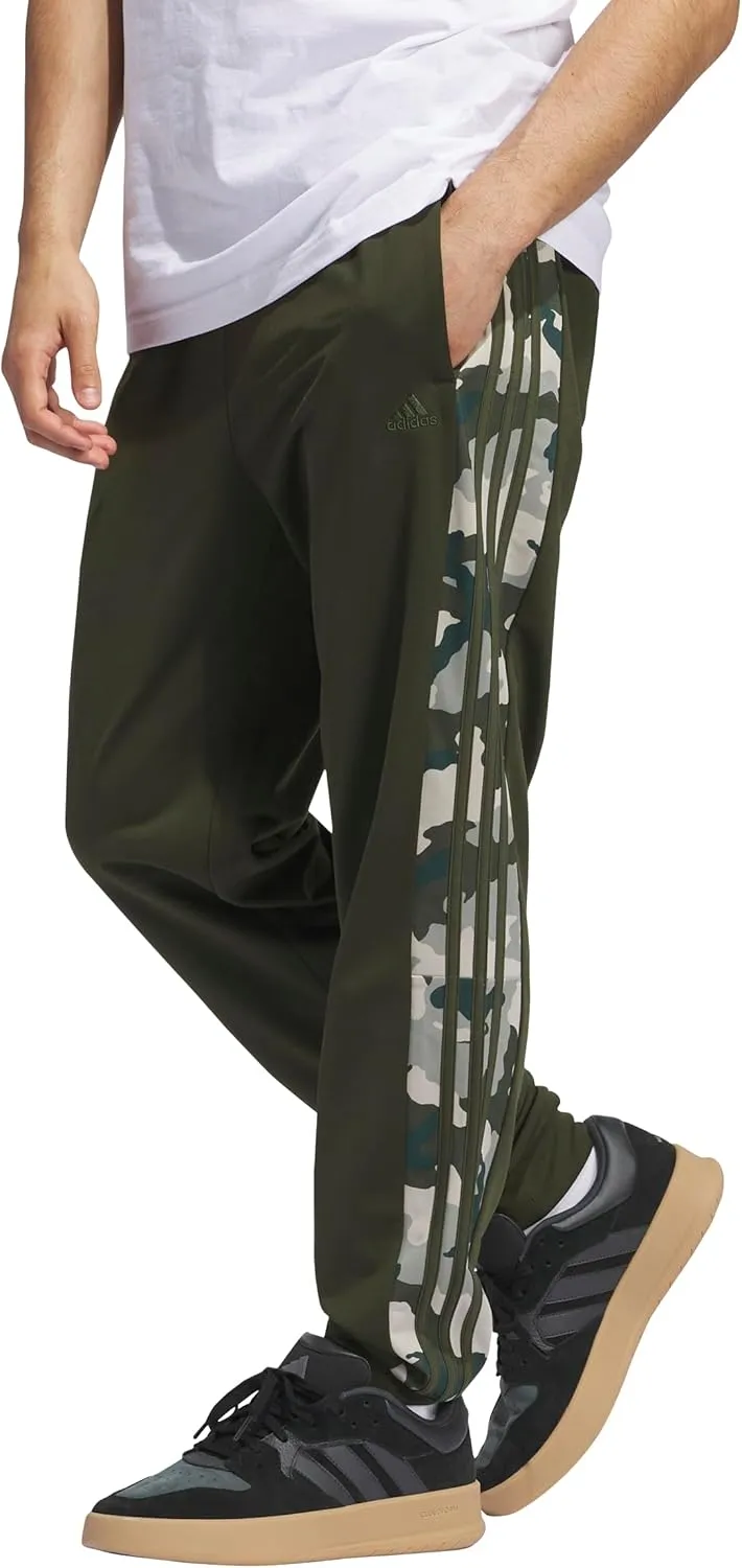 adidas Men's Essentials Camouflage Tricot Track Pants