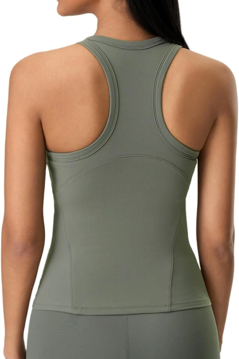 altiland Workout Tank Top for Woman with Built in Bra, Racerback Athletic Yoga Running 2 in 1 Tops