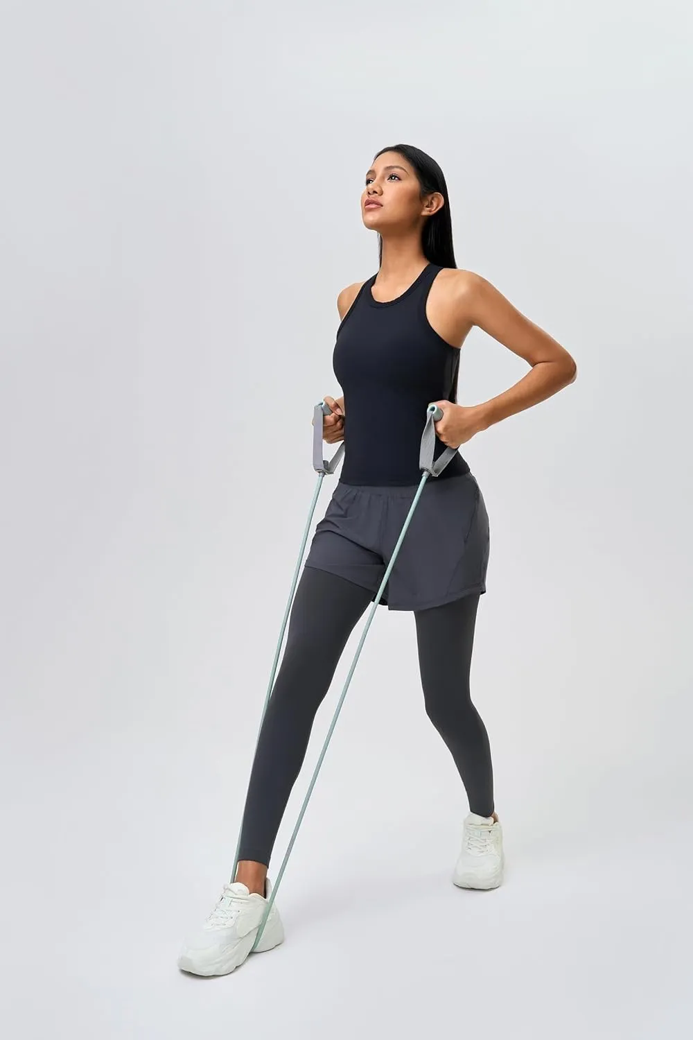 altiland Workout Tank Top for Woman with Built in Bra, Racerback Athletic Yoga Running 2 in 1 Tops