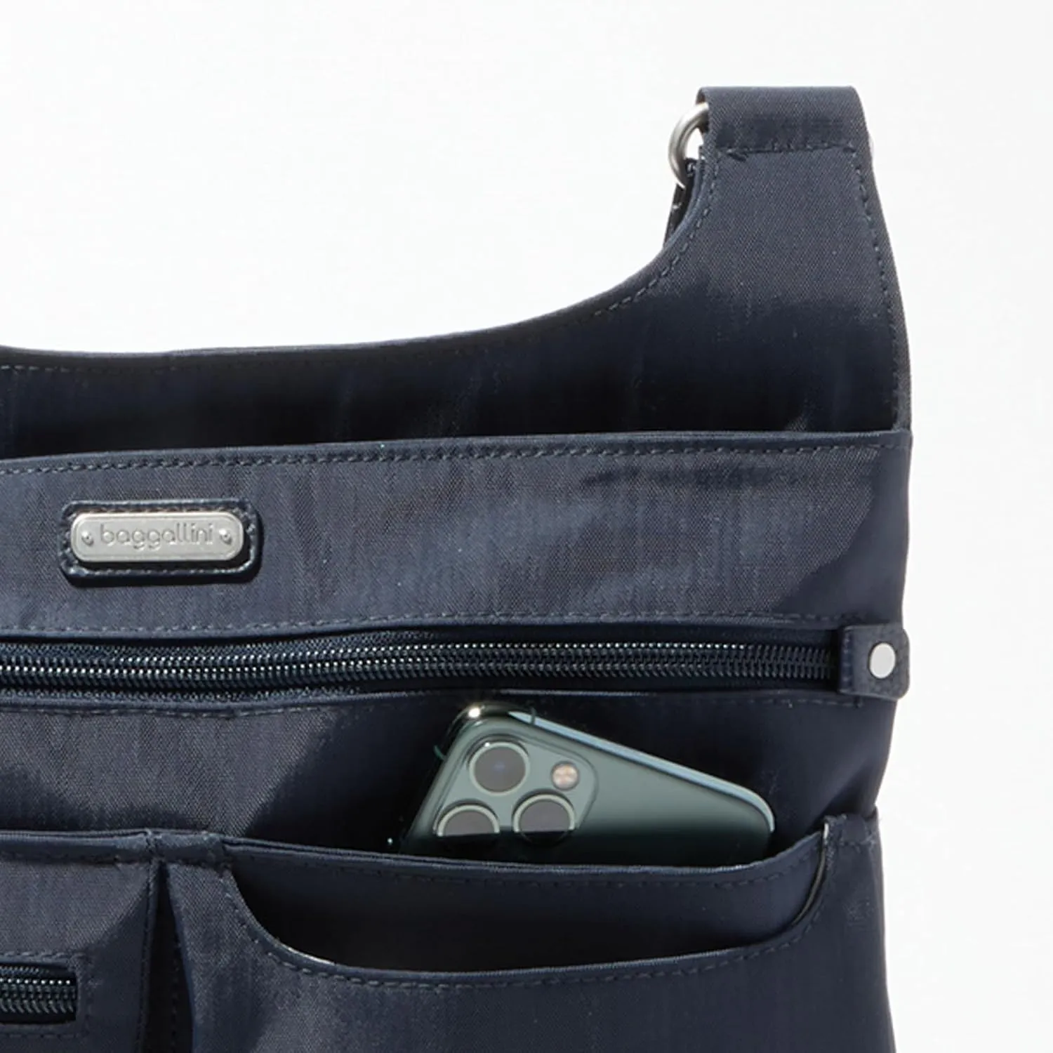 Baggallini On Track Crossbody with RFID Phone Wristlet