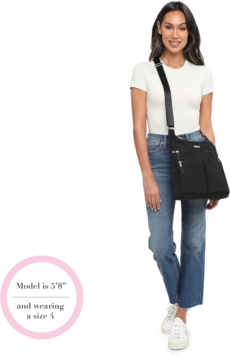 Baggallini On Track Crossbody with RFID Phone Wristlet