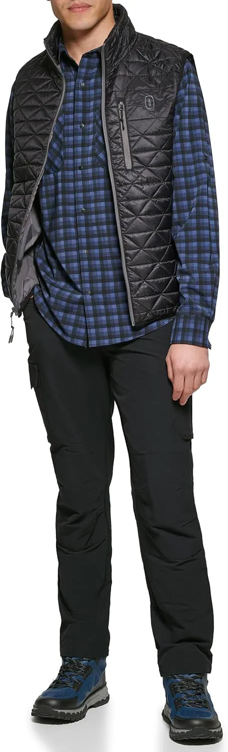 BASS OUTDOOR Men's Quilted Light Weight Packable Puffer