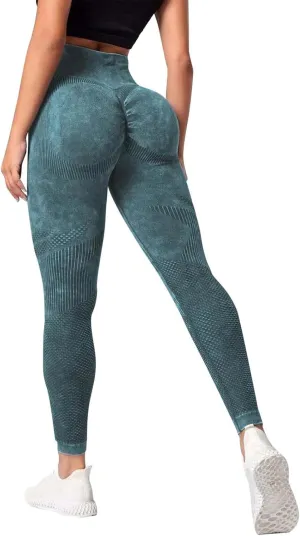 Booty Lifting Leggings for Women High Waist Slim Fit Stretch Trendy Graphic Running Yoga Pants Soft Seamless Leggings