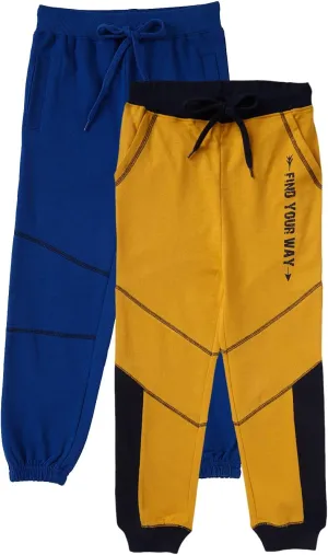 Boys Cotton Track Pants | Kids Trackpants Combo