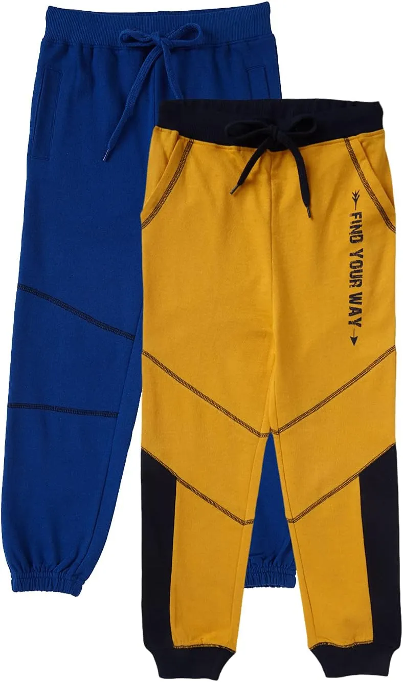 Boys Cotton Track Pants | Kids Trackpants Combo