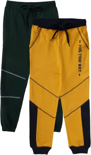 Boys Cotton Track Pants | Kids Trackpants Combo