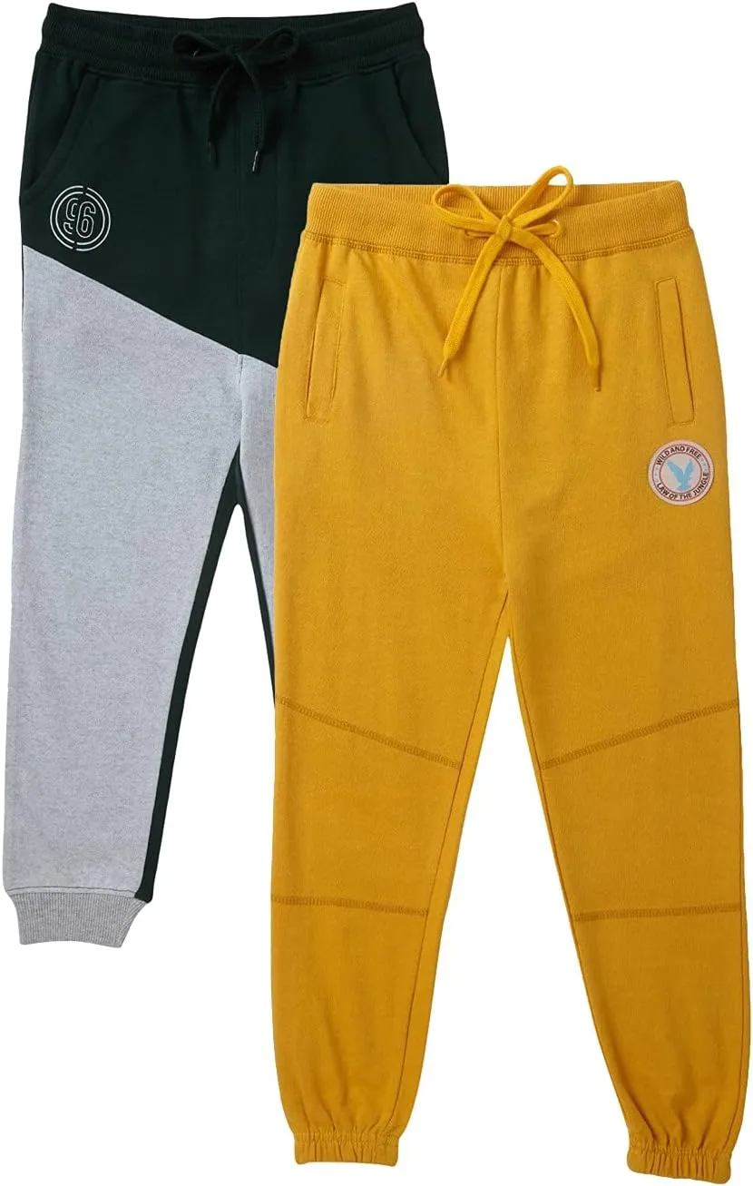 Boys Cotton Track Pants | Kids Trackpants Combo