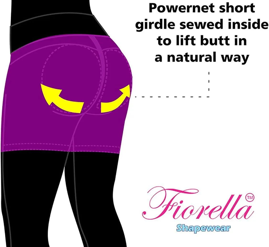 Butt Lifter Sports Leggings with Internal High Waist Fajas Powernet Supplex Levanta Cola Pantalones Colombianos 406BB