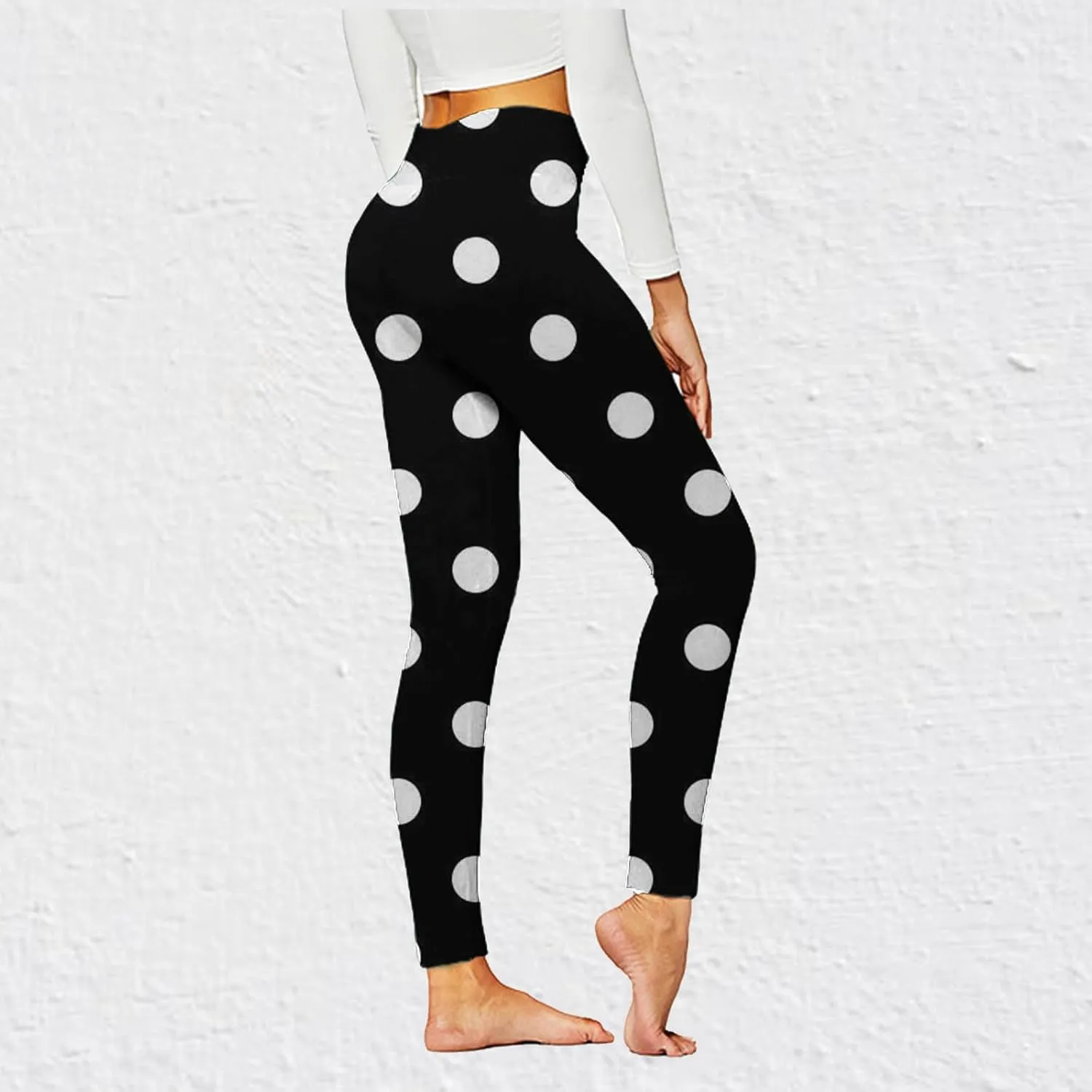 Butt Lifting Leggings for Women Seamless High Waist Scrunch Athletic Yoga Pants Plaid Print Tummy Control Gym Tights