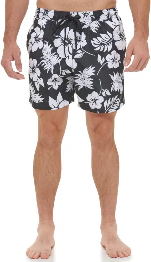 Calvin Klein Men's UV Protected Quick Dry Patterned Swim Trunk