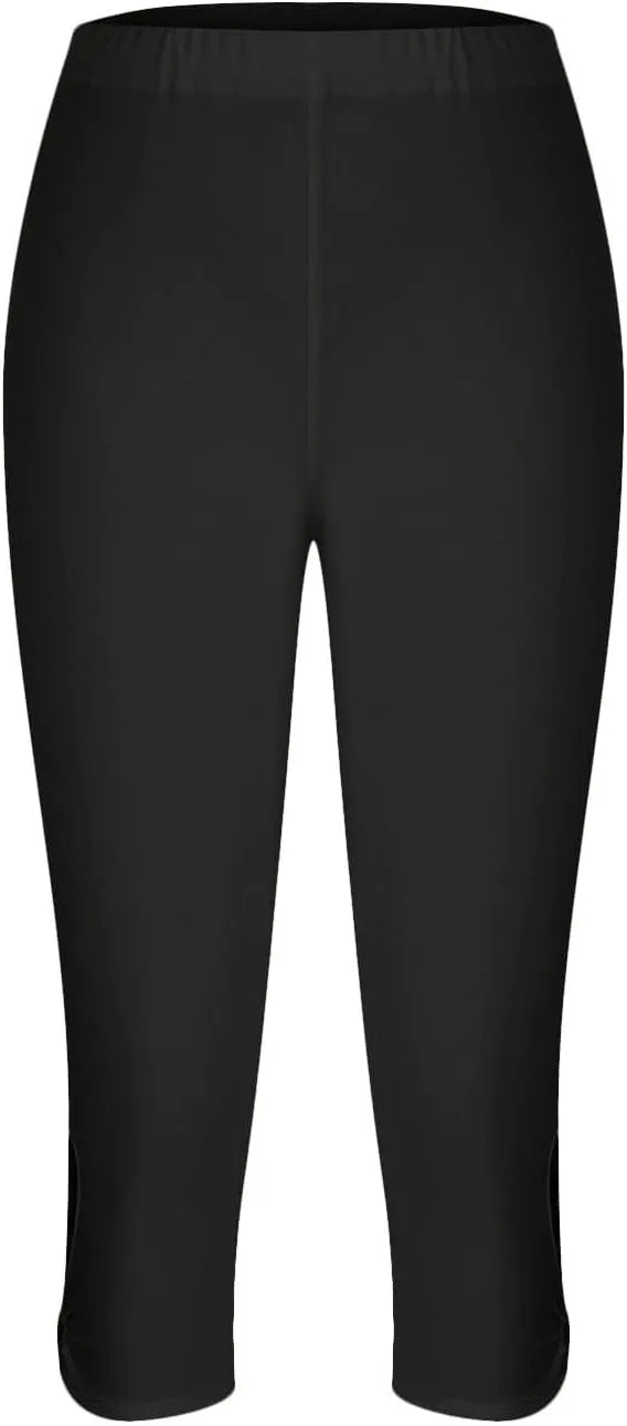 Capri Leggings for Women 2025 Summer Cropped Pants High Waist Yoga Capris Stretchy Workout Leggings Compression Pants