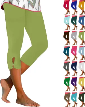 Capris Pants for Women 2025 Summer, High Waist Workout Compression Capris Leggings