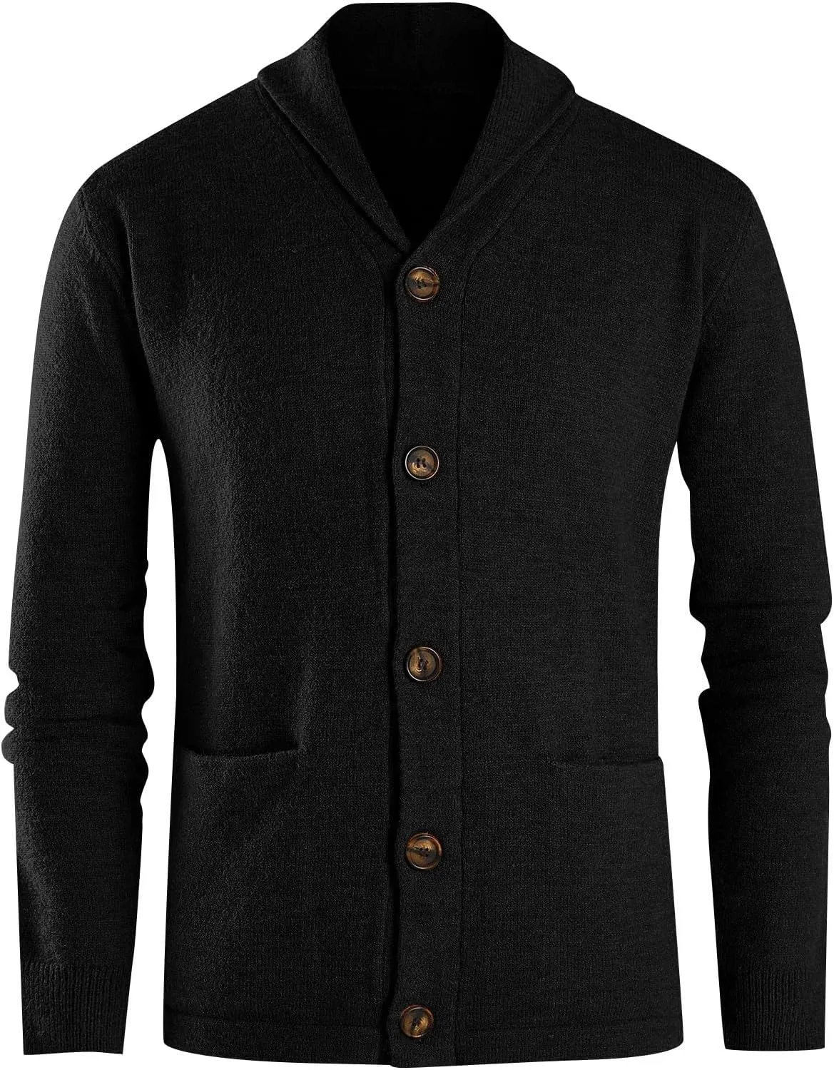 Cardigan Men with Buttons Knit Lapel Men Cardigan Sweater Thick Warm Loose Winter Cardigan