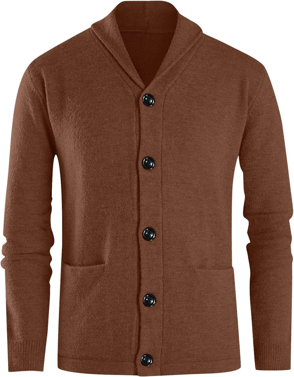 Cardigan Men with Buttons Knit Lapel Men Cardigan Sweater Thick Warm Loose Winter Cardigan