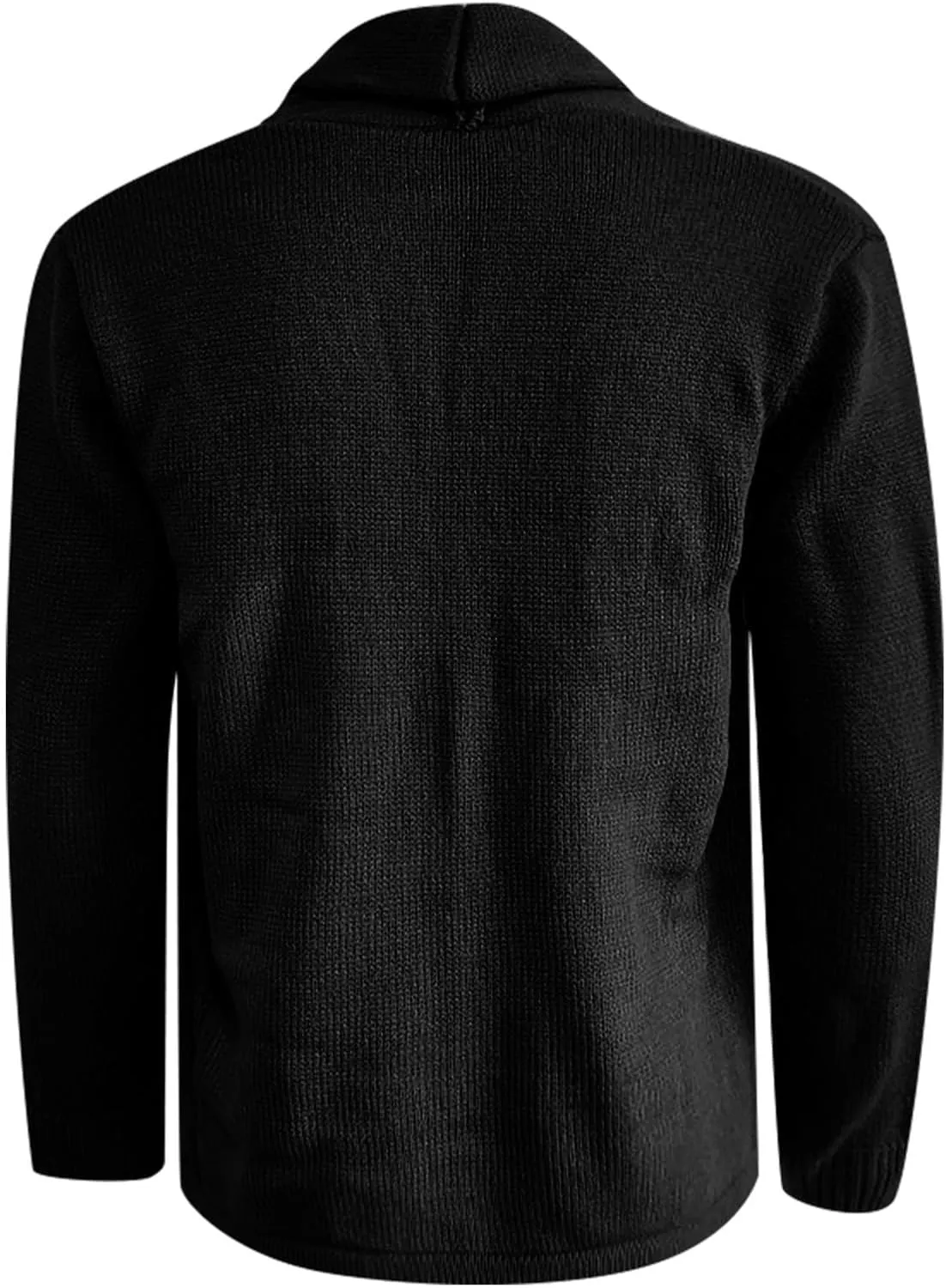 Cardigan Men with Buttons Knit Lapel Men Cardigan Sweater Thick Warm Loose Winter Cardigan