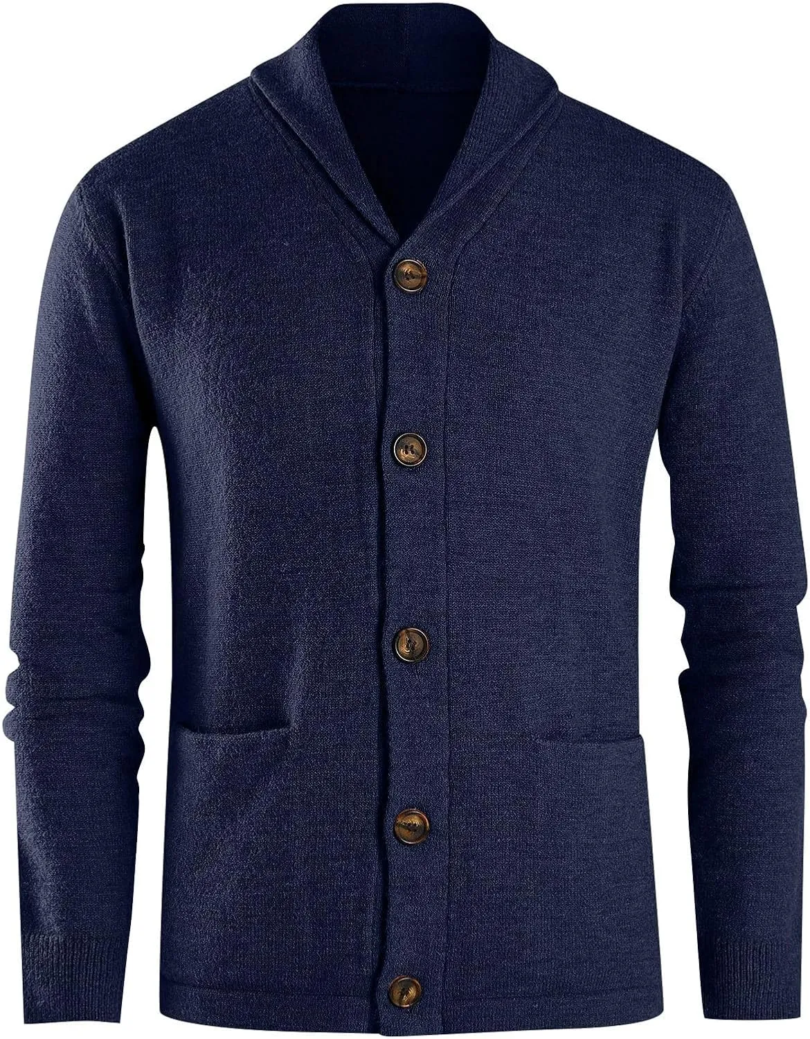 Cardigan Men with Buttons Knit Lapel Men Cardigan Sweater Thick Warm Loose Winter Cardigan