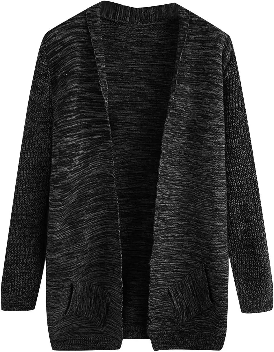 Cardigan Sweaters for Men Long Open Front Cardigan Button Down Knit Cardigan Sweater Big and Tall Cardigan Sweaters