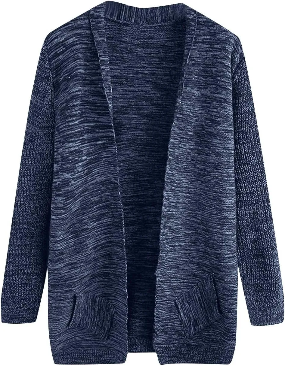 Cardigan Sweaters for Men Long Open Front Cardigan Button Down Knit Cardigan Sweater Big and Tall Cardigan Sweaters
