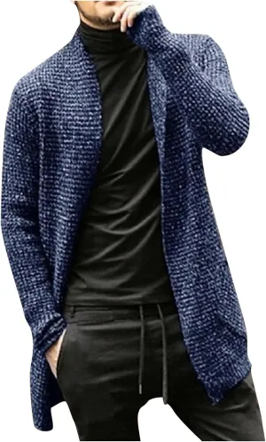 Cardigan Sweaters for Men Long Open Front Cardigan Button Down Knit Cardigan Sweater Big and Tall Cardigan Sweaters