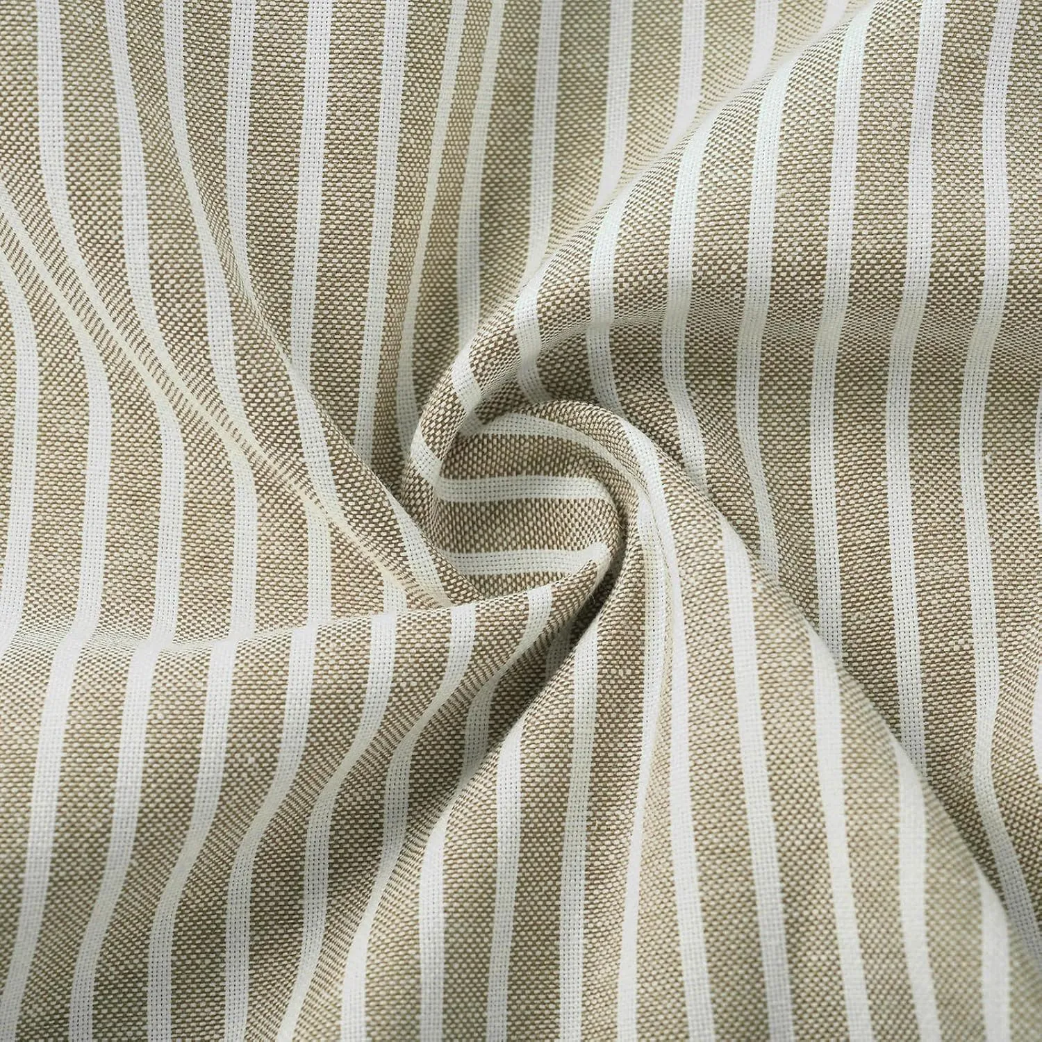Casual Striped Cotton Linen Pant for Women Striped High Waisted Drawstring Summer Pants Loose Fit Trousers