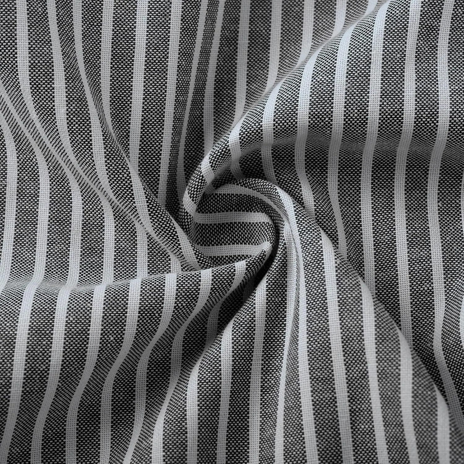 Casual Striped Cotton Linen Pant for Women Striped High Waisted Drawstring Summer Pants Loose Fit Trousers
