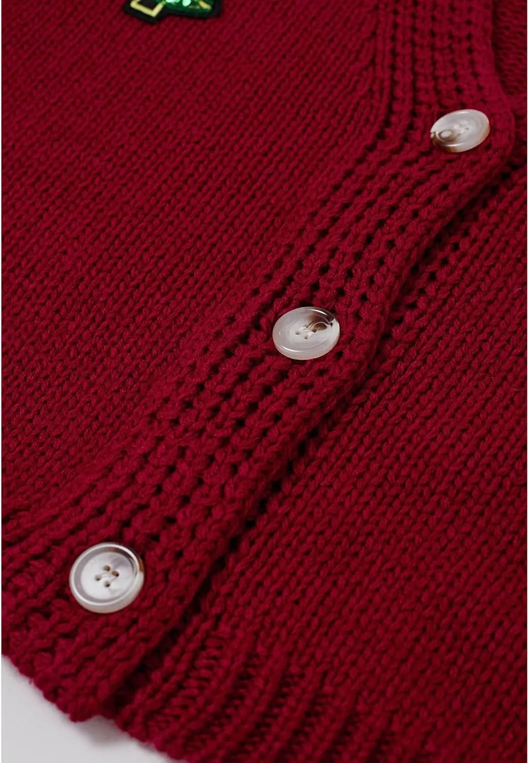 CHICWISH Women Knit Cardigan Sequin Christmas Tree V-Neck Christmas Cardigan Cute Xmas Holiday Sweaters Cardigan