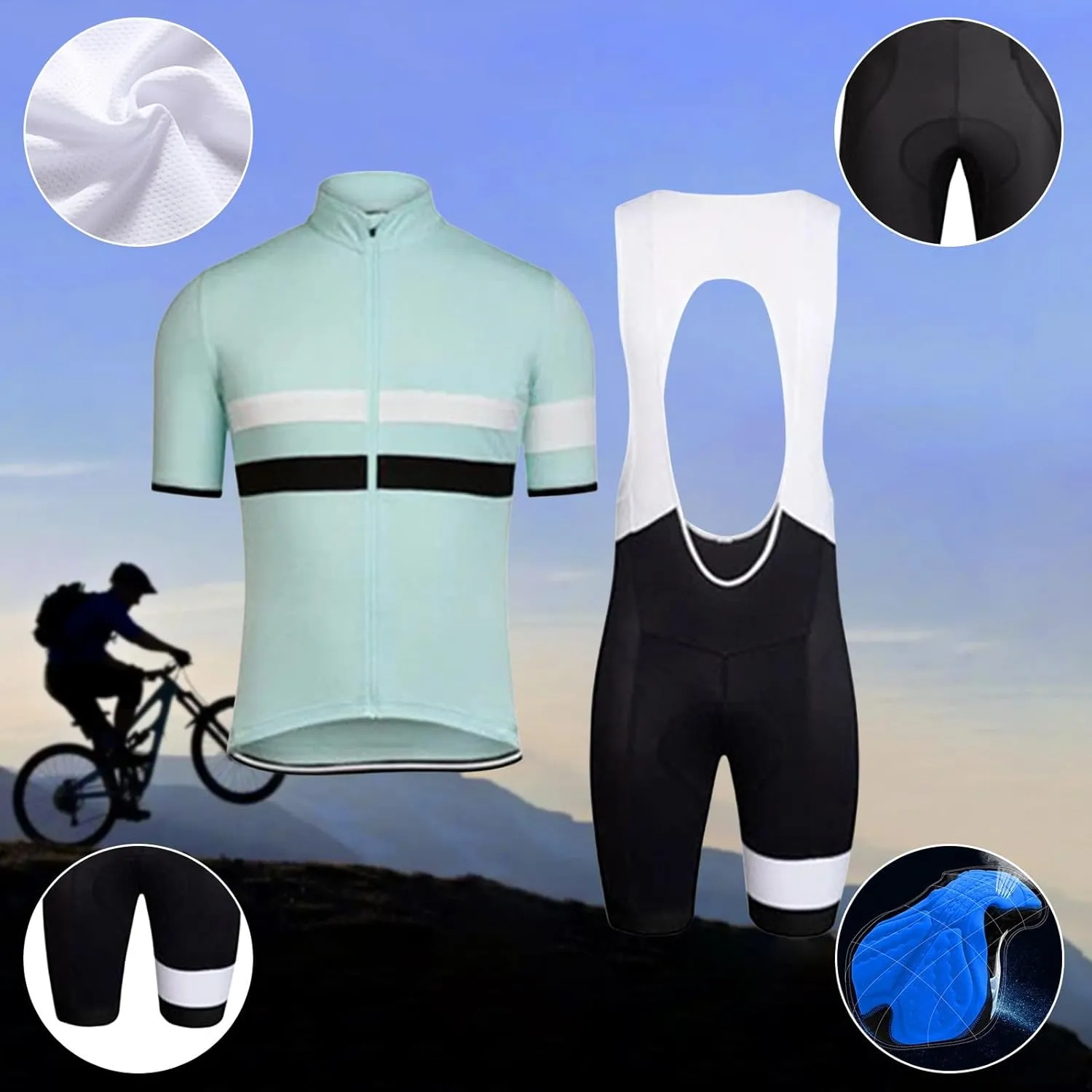 Couple Casual Fashion Cycling Sets Slim Tracksuit Breathable Summer Sport Outfits