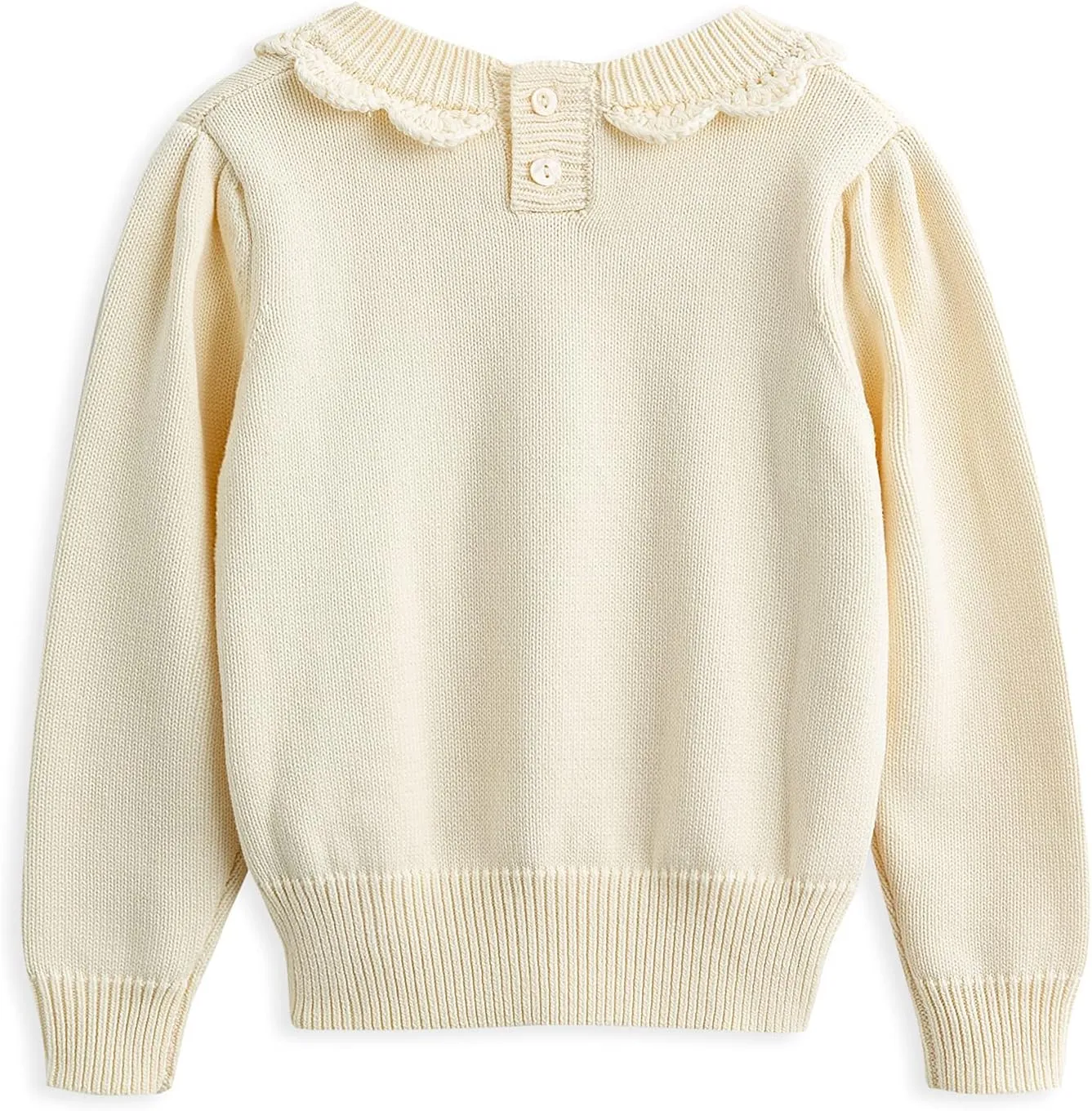 Curipeer Toddler Girls Knit Sweater Long Sleeve Crewneck Solid Pullover Knit Tops