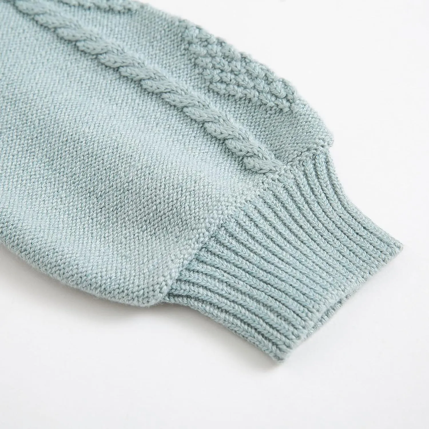 Curipeer Toddler Girls Knit Sweater Long Sleeve Crewneck Solid Pullover Knit Tops