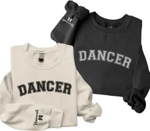 Custom Dance Mom Embroidered Sweatshirt, Funny Dance Mama Mother's Day Sweatshirt, Dancing Clothing, Gifts For Mother