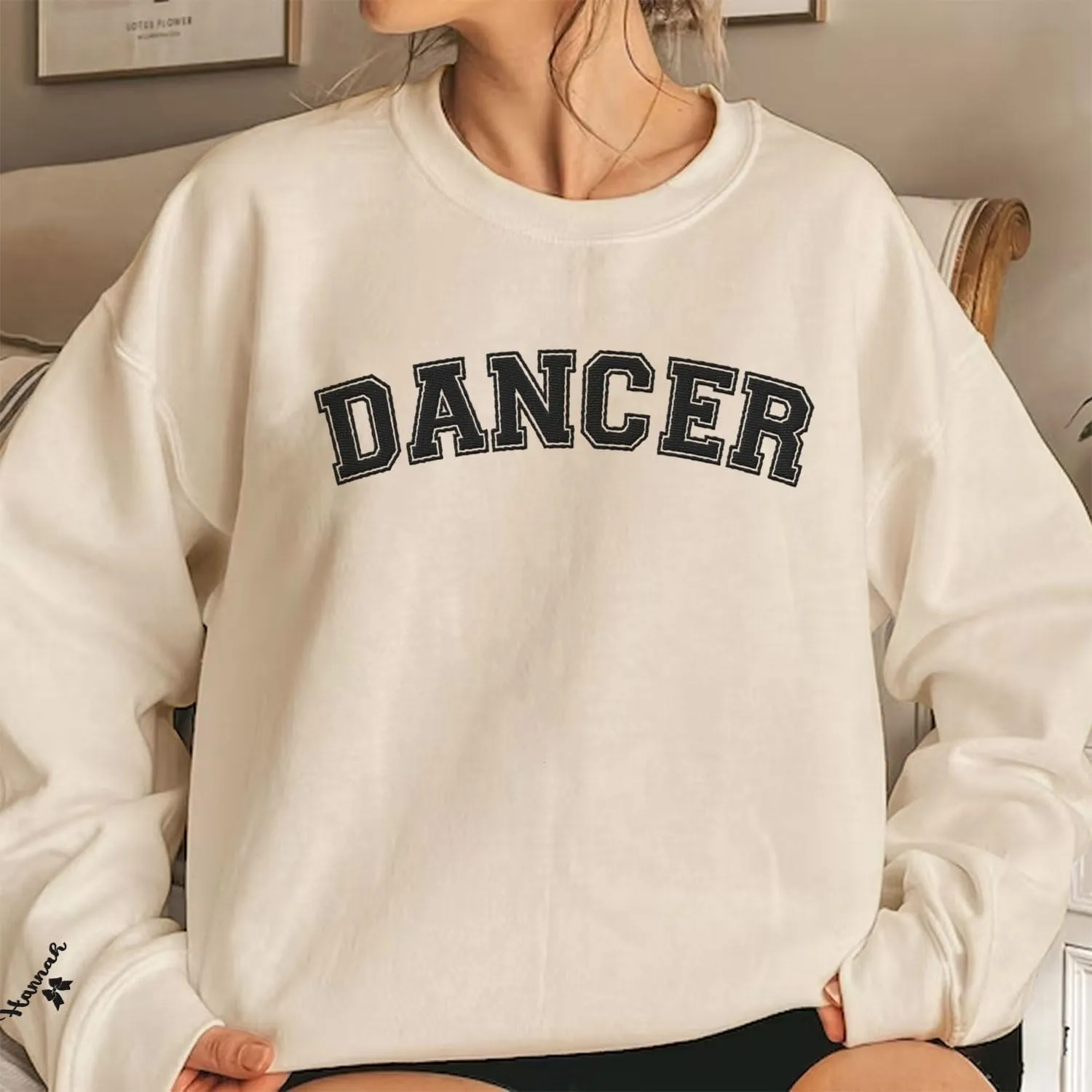 Custom Dance Mom Embroidered Sweatshirt, Funny Dance Mama Mother's Day Sweatshirt, Dancing Clothing, Gifts For Mother