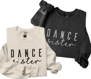 Custom Dance Mom Embroidered Sweatshirt, Funny Dance Mama Mother's Day Sweatshirt, Dancing Clothing, Gifts For Mother