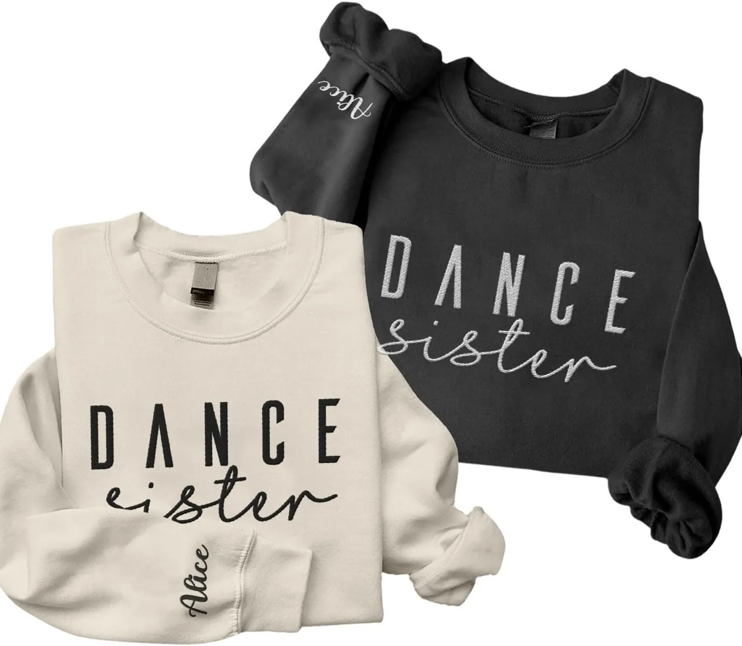 Custom Dance Mom Embroidered Sweatshirt, Funny Dance Mama Mother's Day Sweatshirt, Dancing Clothing, Gifts For Mother