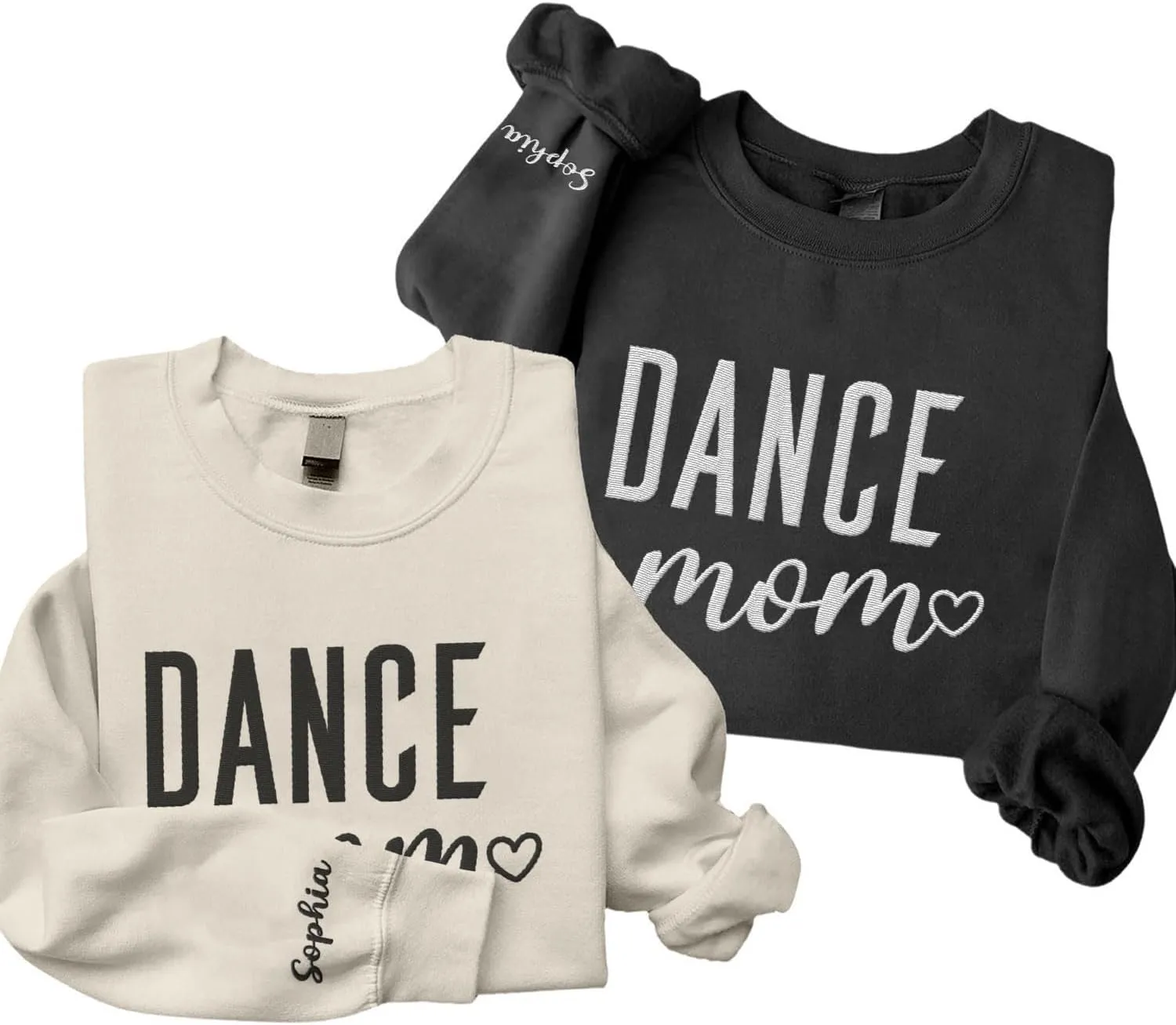 Custom Dance Mom Embroidered Sweatshirt, Funny Dance Mama Mother's Day Sweatshirt, Dancing Clothing, Gifts For Mother