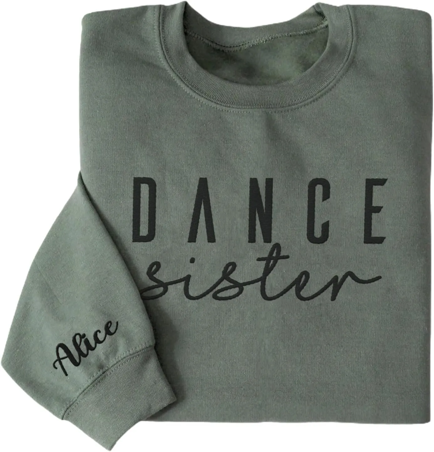 Custom Dance Mom Embroidered Sweatshirt, Funny Dance Mama Mother's Day Sweatshirt, Dancing Clothing, Gifts For Mother
