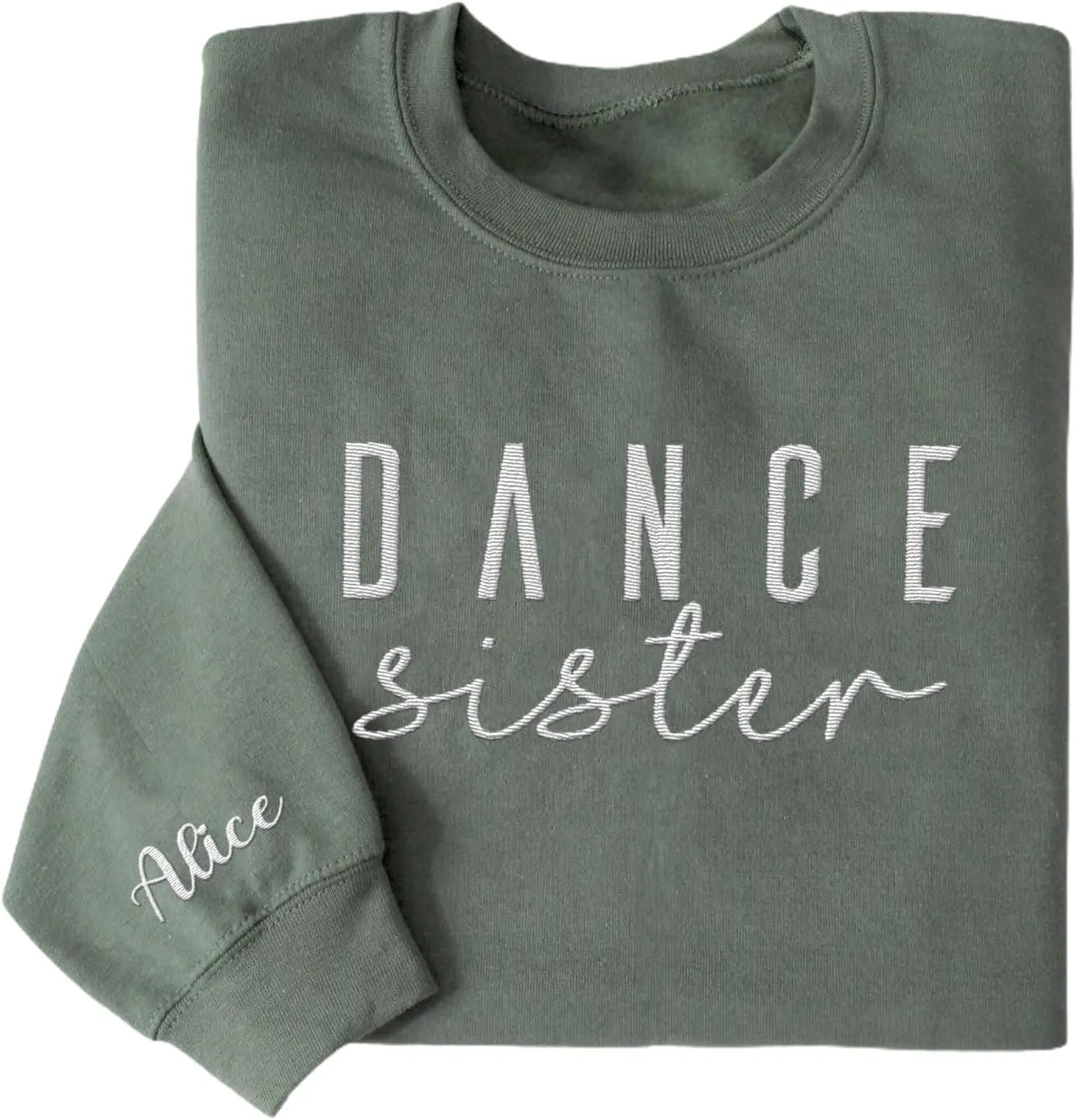 Custom Dance Mom Embroidered Sweatshirt, Funny Dance Mama Mother's Day Sweatshirt, Dancing Clothing, Gifts For Mother