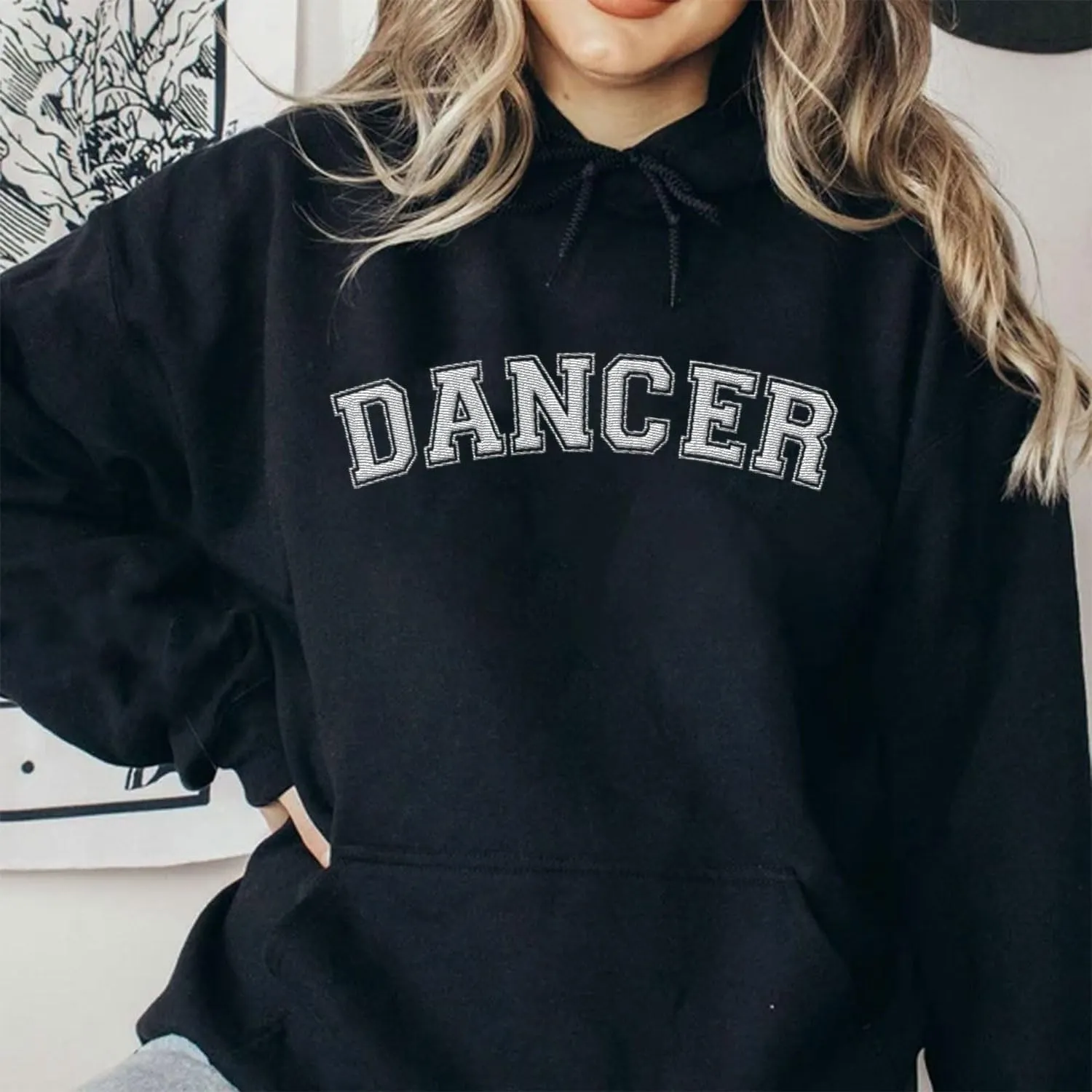 Custom Dance Mom Embroidered Sweatshirt, Funny Dance Mama Mother's Day Sweatshirt, Dancing Clothing, Gifts For Mother