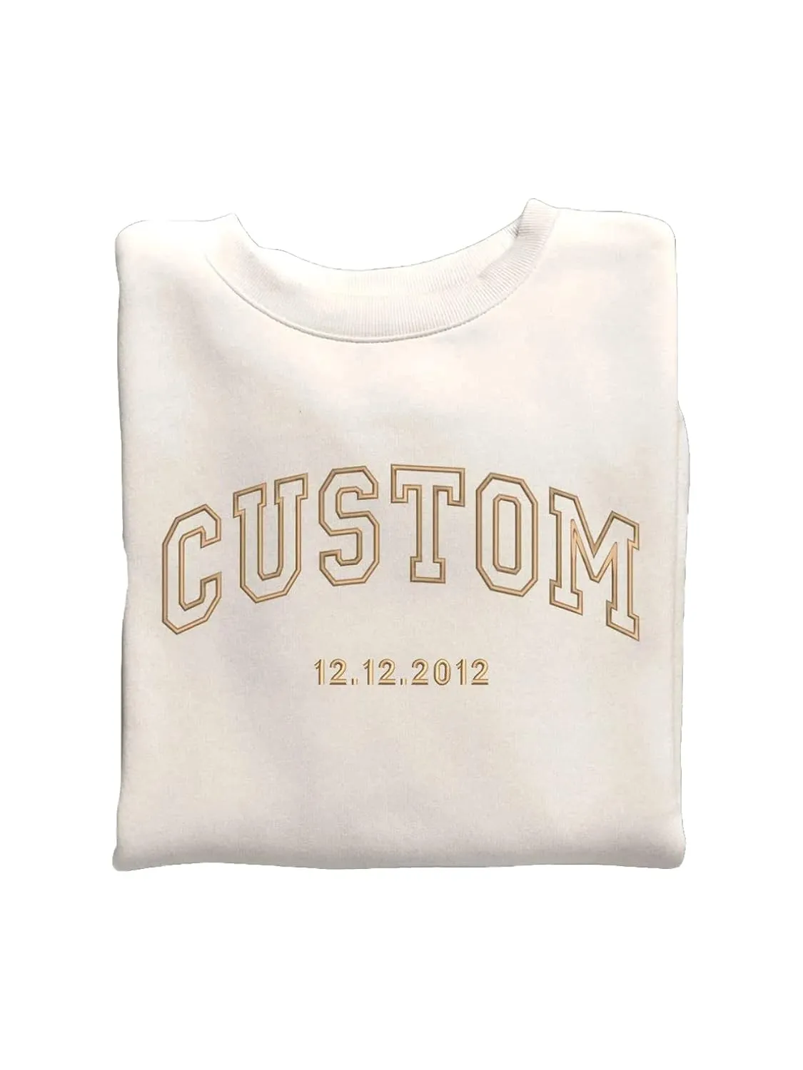 Custom Embroidered Varsity Crewneck - Embroidery Crewneck- Custom Embroidery - Personalized Sweatshirt - Embroidered Sweatshirt