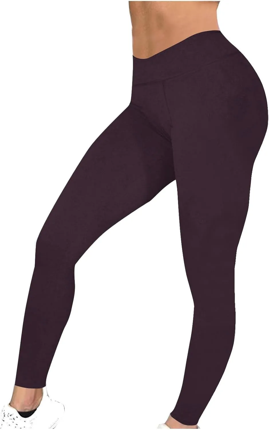 DASAYO Exercise Leggings for Women High Waisted Tummy Control Yoga Pants Full Length Comffy Soft Workout Gym Clothes
