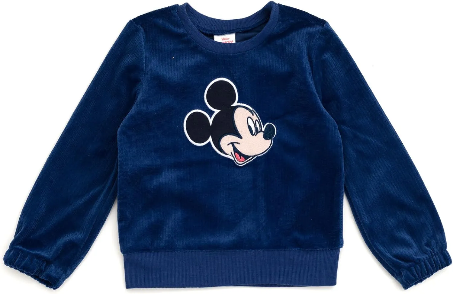 Disney Junior Lightweight Ribbed Velour Sweatshirt and Jogger Pants Outfit Set Infant to Big Kid Sizes (12 Months - 14-16)