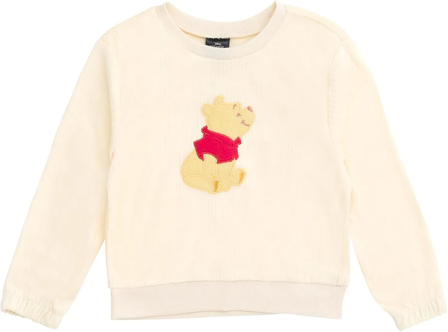 Disney Junior Lightweight Ribbed Velour Sweatshirt and Jogger Pants Outfit Set Infant to Big Kid Sizes (12 Months - 14-16)