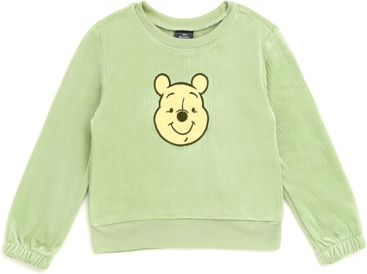 Disney Junior Lightweight Ribbed Velour Sweatshirt and Jogger Pants Outfit Set Infant to Big Kid Sizes (12 Months - 14-16)