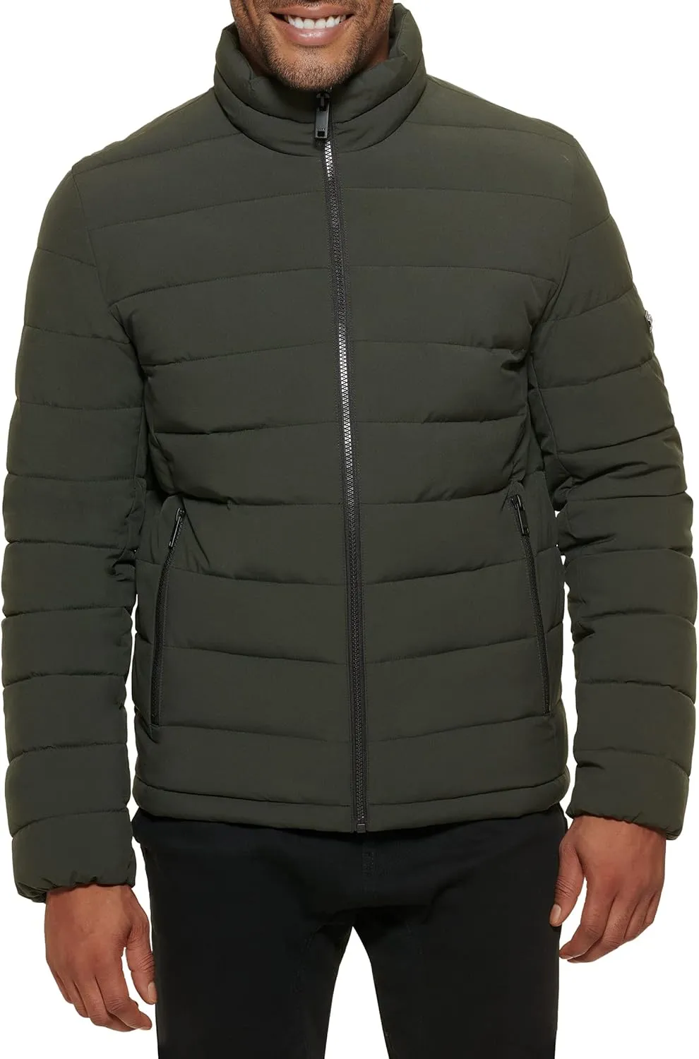 DKNY Mens Light Weight Quilted Puffer Jacket