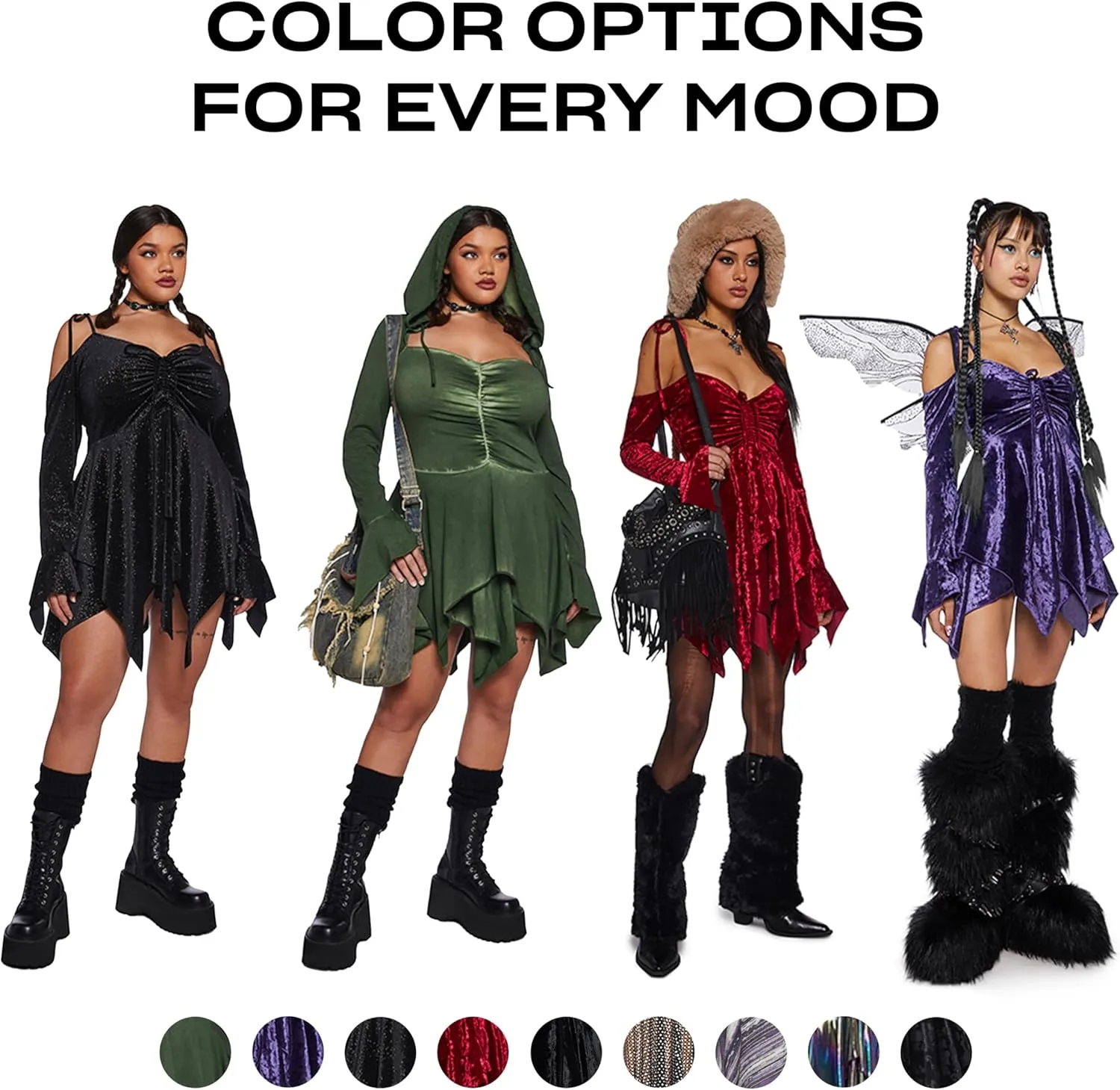 Dolls Kill F is for Fairies Handkerchief Dress by Current Mood Perfect for Fairycore Fashion