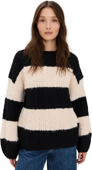 endless rose Women's Striped Chunky Sweater